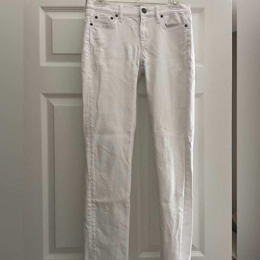 J. Crew Factory Women's Slim Jeans in White Size 26/31 Stretch
